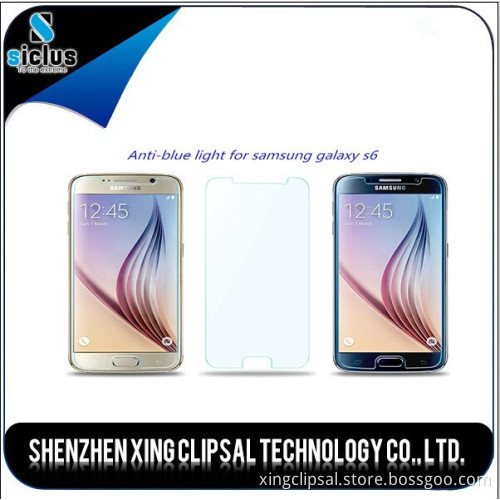 Hot Product 0.33MM 2.5D anti blue light Tempered glass screen protector for samsung galaxy S6 / Samsung galaxy s6 tempered glass